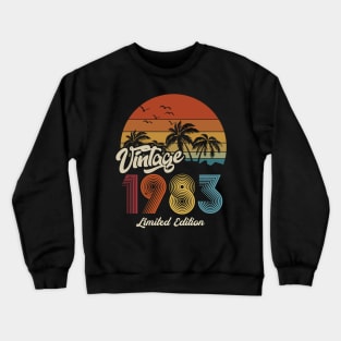 1983 vintage retro t shirt design Crewneck Sweatshirt